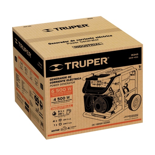 [102591] Caja de empaque de repuesto para GEN-45X, TRUPER CJ-GEN-45X