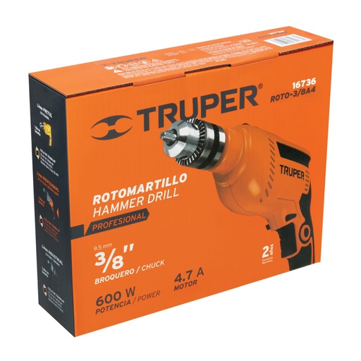 [103034] Caja de empaque de repuesto para ROTO-3/8A4, TRUPER CJ-ROTO-3/8A4