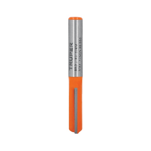 [11452] Broca para router, recta 2 filos, 1/4', mediana, TRUPER BROU-R2-1/4M