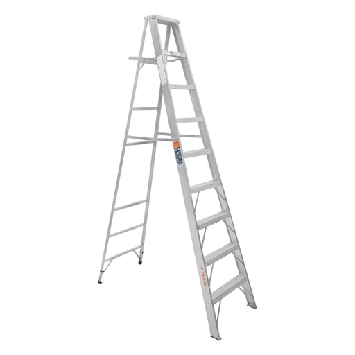 [10469] Escalera de tijera 100% aluminio tipo ll 8 peldaños, TRUPER ESTA-28