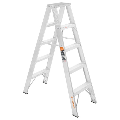 [10495] Escalera de tijera doble, tipo ll, 4 peldaños, TRUPER ESTD-24