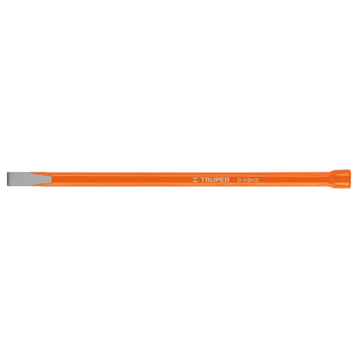 [12124] Cincel de corte frío de 1/2 X 12', TRUPER C-1/2X12
