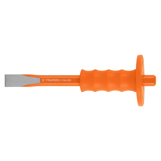 [12274] Cincel de corte frío 7/8 x 10' con grip, TRUPER C-7/8X10G