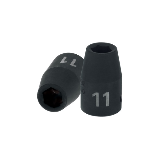 [12411] Dado cuadro 1/2' de impacto 6 puntas de 11 mm, TRUPER D-7411-M
