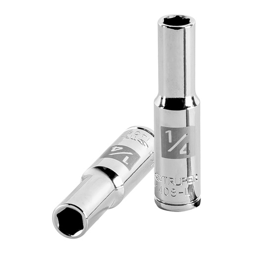 [13182] Dado largo de 1/4', 6 puntas, cuadro 1/4', TRUPER D-1408-L