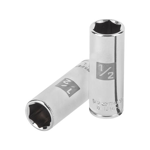 [13188] Dado largo de 1/2', 6 puntas, cuadro 1/4', TRUPER D-1416-L