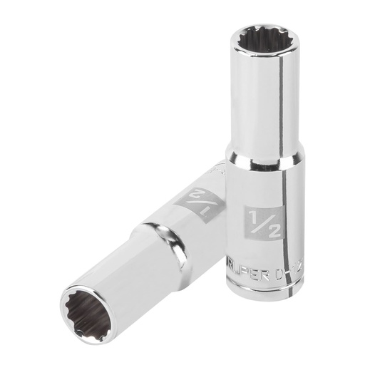 [13360] Dado largo de 1/2', 12 puntas, cuadro 1/2', TRUPER D-1216-EL