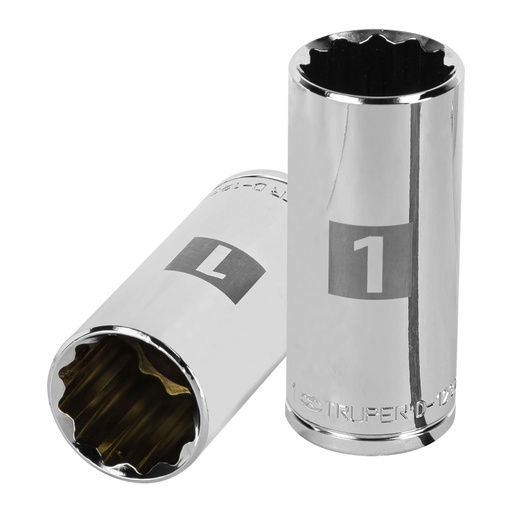 [13370] Dado largo de 1', 12 puntas, cuadro 1/2', TRUPER D-1232-EL
