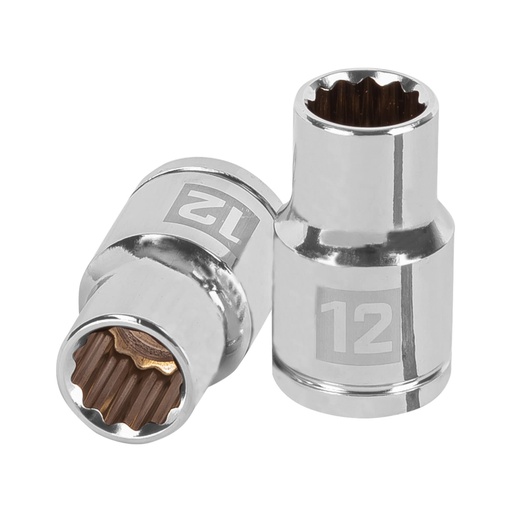 [13526] Dado de 12 mm, 12 puntas, cuadro 1/2', TRUPER D-1212-EM