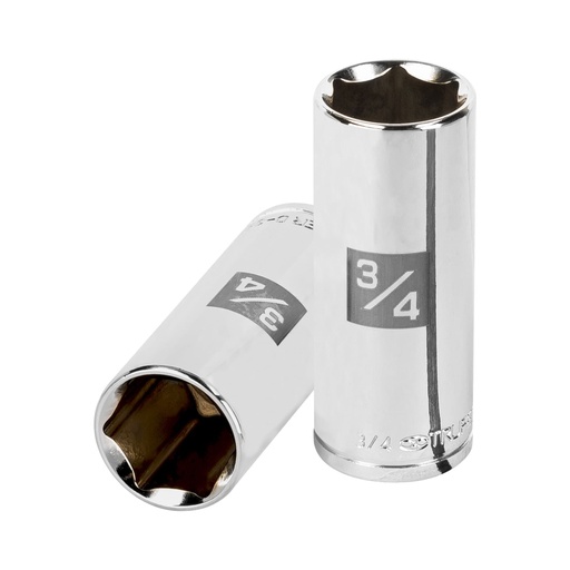 [13718] Dado largo de 3/4', 6 puntas, cuadro 3/8', TRUPER D-3824-HL