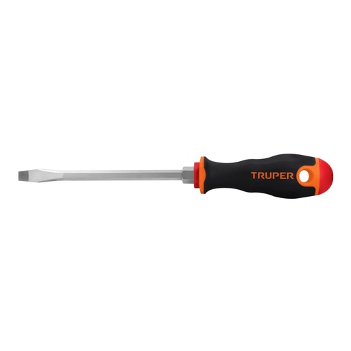 [14006] Desarmador plano 5/16' x 6' mango Comfort Grip, TRUPER DR-5/16X6B