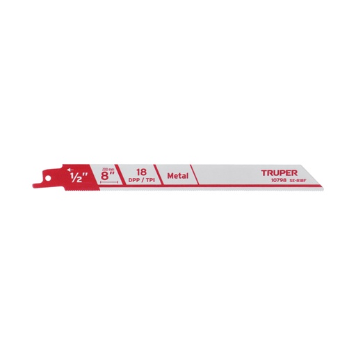 [10798] Blíster con 2 seguetas sierra sable 8' 18 DPP para metal SE-818F