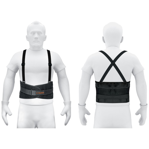 [14216] Faja lumbar con tercer cinturón, talla M, TRUPER FAJA-MX