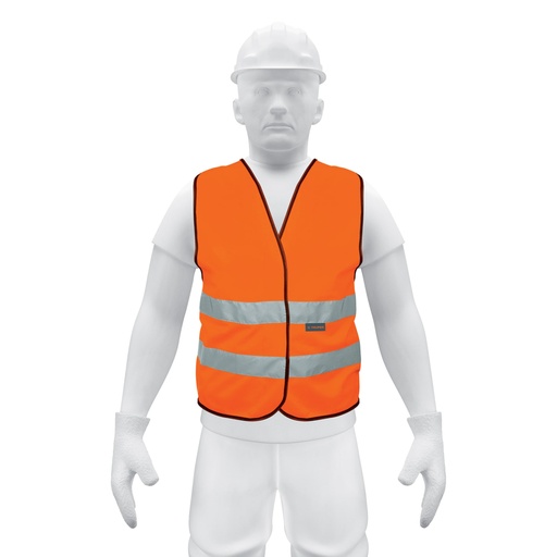 [14426] Chaleco de seguridad naranja con cintas de alta visibilidad CHS-500N