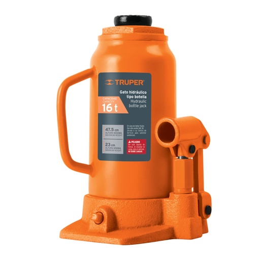 [14820] Gato hidráulico de botella de 16 Ton, TRUPER GAT-16