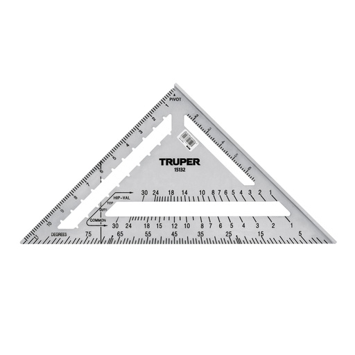 [15132] Escuadra 12' de aluminio para muros de yeso, TRUPER ET-12A