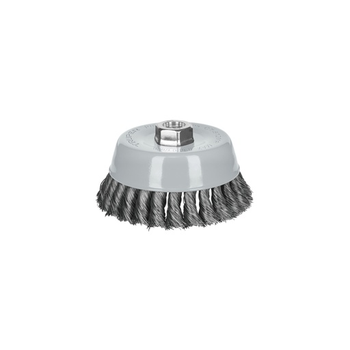 [100853] Carda copa 5' alambre trenzado fino, Multi-rosca, TRUPER CT-612MR