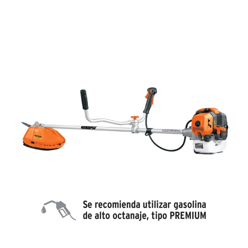 [11031] Desmalezadora a gasolina 43 cc mango tipo 'bici' 18', TRUPER DES-430