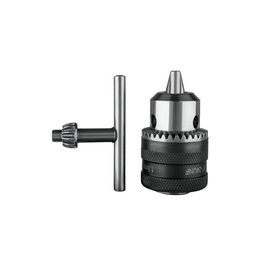 [16477] Broquero 3/8' con llave, cuerpo moleteado, TRUPER BRO-3/8N