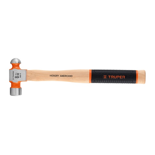 [16900] Martillo pulido de bola 8 oz mango hickory, TRUPER Grip MB-8